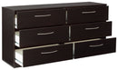 Finch - Six Drawer Dresser - Black