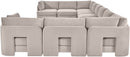Hammond - Velvet Performance Fabric Upholstered 10 Piece Sectional