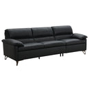 Eilene - Sofa - Black Top Grain Leather