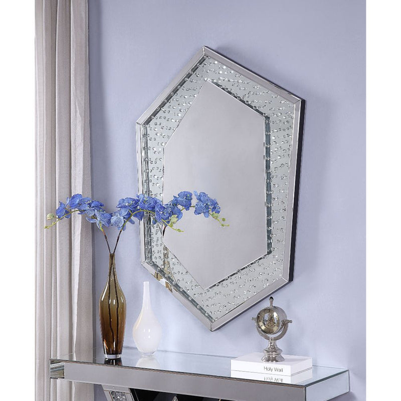 Nysa - Accent Mirror - Mirrored & Faux Crystals
