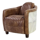 Brancaster - Chair - Retro Brown Top Grain Leather & Aluminum