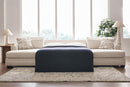 Mandi Point - 3-Piece Double Chaise Sleeper Sectional - Marble