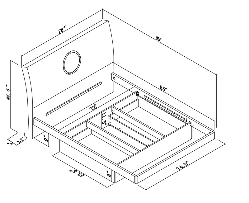 Monte Carlo - Platform Bed