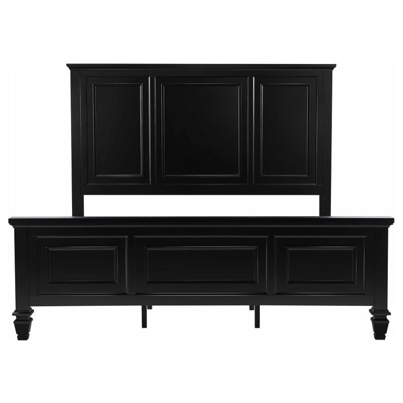 Sandy Beach - 63" Panel Bed with High Headboard