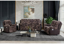 U6028 - 3 Piece Living Room Set (Reclining Sofa / Console Reclining Loveseat / Glider Recliner) - Brown
