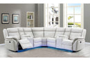 UM02 - Sectional With LED - White