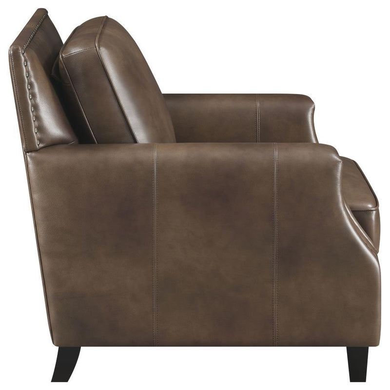 Leaton - Upholstered Recessed Arm Sofa Set