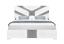 Optimus - King Bed With LED - White