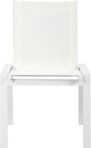 Nizuc - Outdoor Patio Dining Chair With White Frame (Set of 2)