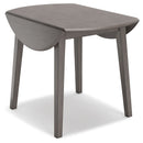 Shullden - 5 Pc. - Drop Leaf Table, 4 Side Chairs - Gray