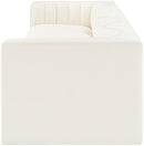 Rummi - Velvet Performance Fabric Upholstered 4 Piece Modular Sofa