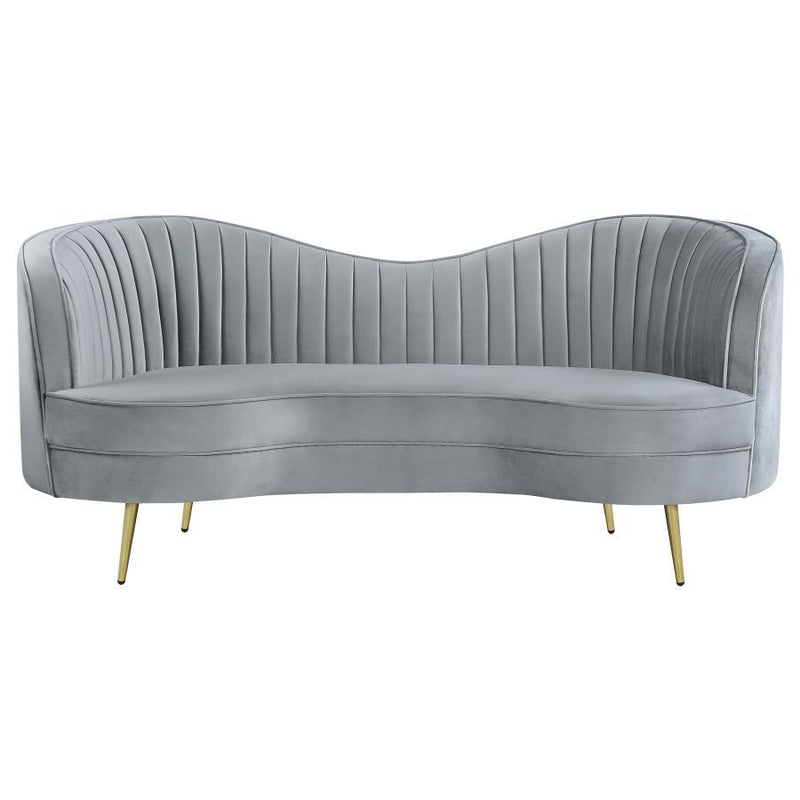 Sophia - Upholstered Channel Tufted Sofa Set