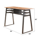Scarus - Bar Table - Natural & Gunmetal