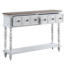 Bence - Console Table - Dark Charcoal & Antique White
