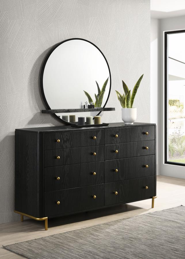 Arini - 8-Drawer Bedroom Dresser With Mirror