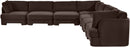 Hammond - Velvet Performance Fabric Upholstered 7 Piece Corner Sectional