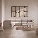Hammond - Velvet Performance Fabric Upholstered 7 Piece Corner Sectional