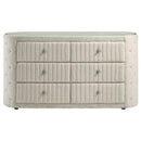 Sonya - 6-Drawer Upholstered Bedroom Dresser