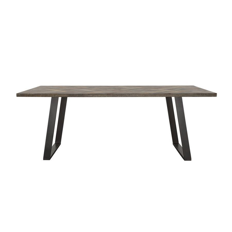 Misty - Solid Wood Dining Table - Gray Sheesham