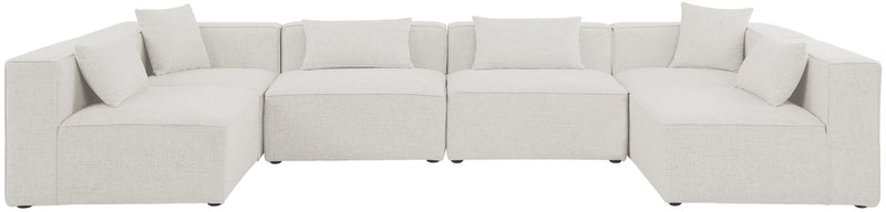 Cube - Modular Sectional 6 Piece - Cream