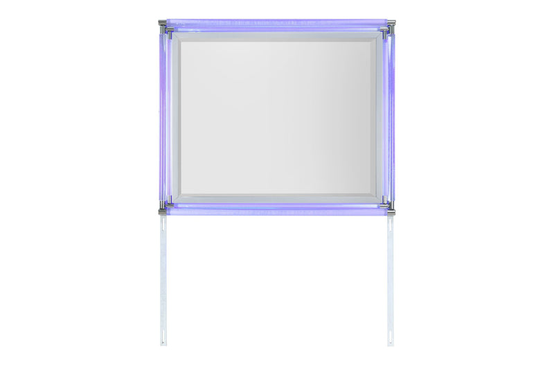 Lando - Mirror With LED - Silver