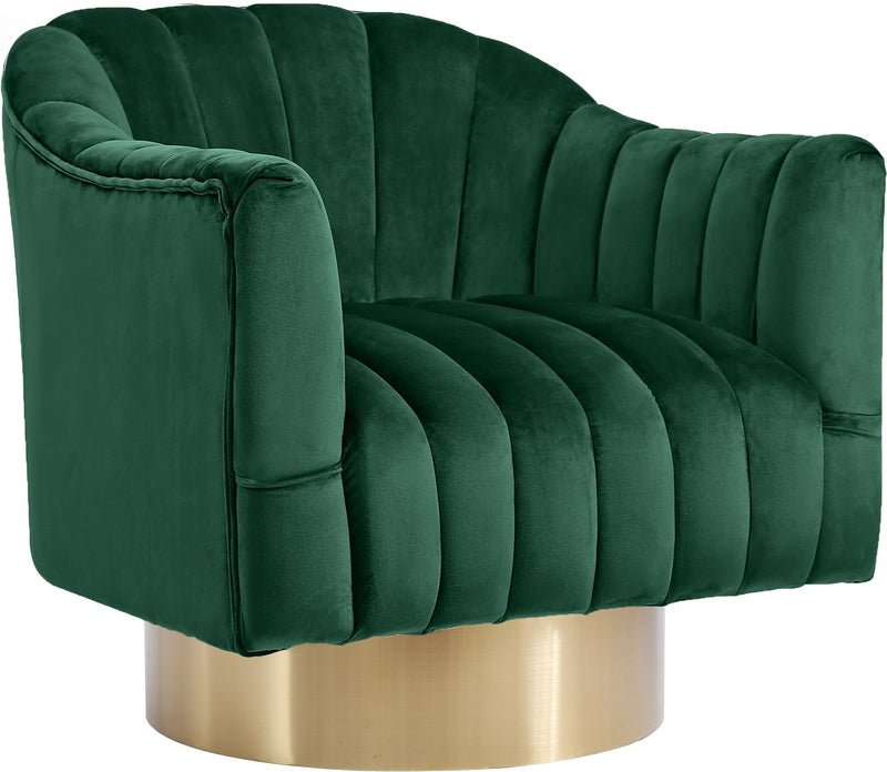 Farrah - Accent Chair with Gold Base