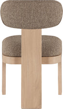 Timbra - Linen Textured Fabric Upholstered Dining Chair (Set of 2) - Natural Base