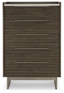 Arkenton - Five Drawer Chest - Grayish Brown / White