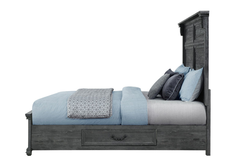 Tatum - Queen Bed With Storage - Gray