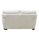 Edrice - Loveseat - Ice Gray Top Grain Leather