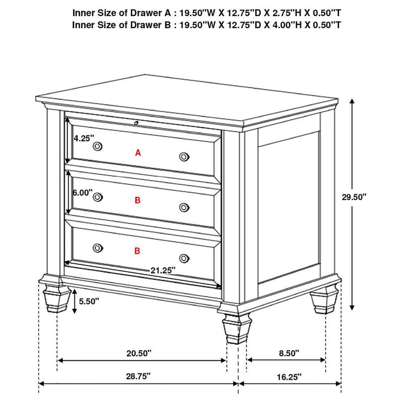 Sandy Beach - Panel Bed Bedroom Set