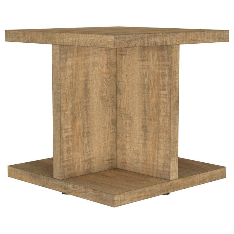 Cortona - Square Engineered Wood End Side Table - Mango