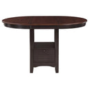 Lavon - Oval Extension Counter Dining Table - Light Chestnut