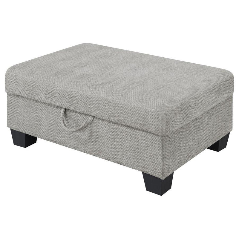 Whitson - Upholstered Storage Ottoman - Stone