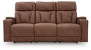 Clean-Slate - Power Reclining Sofa / Adj Headrest - Caramel