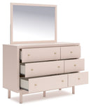 Wistenpine - Dresser And Mirror - Blush