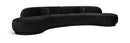 Avra - 146" Velvet Performance Fabric Upholstered Sectional