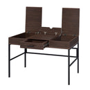Verster - Writing Desk With USB - Oak & Black