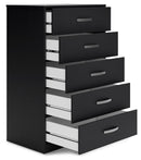 Finch - Five Drawer Chest - 46" Height - Black