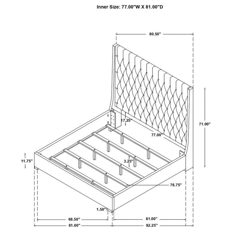 Camille - Button Tufted Bed