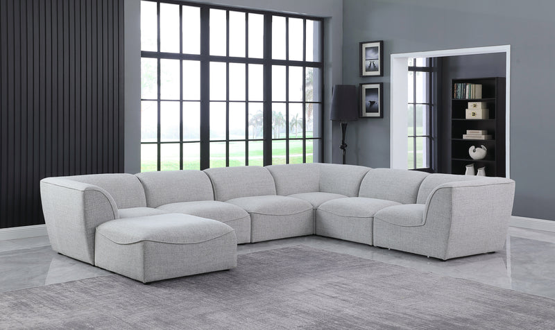 Miramar - Modular Sectional 7 Piece - Gray - Fabric