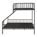 Caius - Twin Long/Queen Bunk Bed - Gunmetal