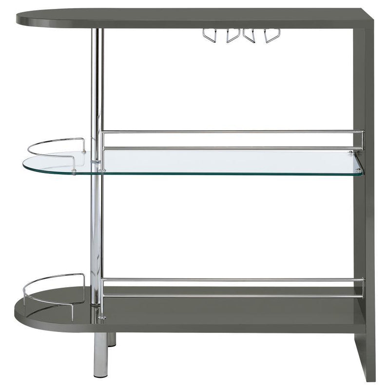 Adolfo - Rectangular 2-Tier Home Bar Table