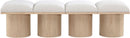 Pavilion - 4 Piece Modular Bench With Natural Base