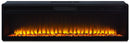 Entertainment Accessories - Wide Fireplace Insert - Black