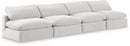 Comfy - Velvet Modular Armless Sofa 4 Seats