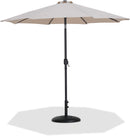 Fiji - Aluminum Patio Umbrella With Round Black Base