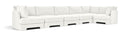 Hammond - Velvet Performance Fabric Upholstered 6 Piece L-Shaped Sectional
