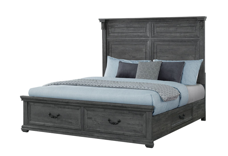 Tatum - Stoarge King Bed - Gray