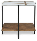 Braxmore - Accent Table - White / Light Brown
